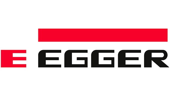 Red and black EGGER company logo on white background.